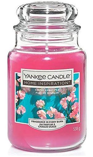 YANKEE CANDLE Yankee Candle Home Inspiration fragranza Simply Sweet Pea candela grande
